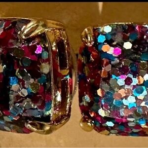 Kate Spade Multicolor Glitter Earrings